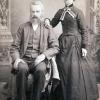 Heinrich “Henry” Jacob Schultz (1827–1901) and his wife, Magdalena Margaretha Henrietta Peterson (1826–1907). Both born in Germany and died in Sutherland, Iowa. Lived in Gladbrook.