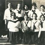 PHOTO 001: Garwin High School Girls Basketball Team, 1920. 