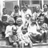 A group of Toledo children, circa 1912: Front (L to R): Horace Amidon, Fay Reedy. Middle: Harriette Amidon, Henriette Amidon, Verna Reedy, Vera Reedy. Back: Karl Wise, Carl Smith, Hollis Amidon, Mildred Smith, Audrey Berger. Photo courtesy of Mike Amidon.